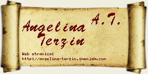 Angelina Terzin vizit kartica